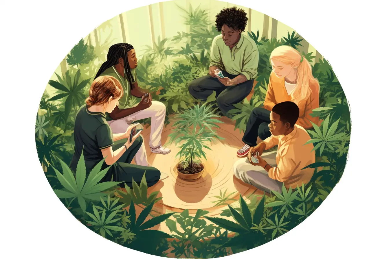 Cannabis-Community: Ein Ort des Zusammenkommens Cannabis-Gemeinschaft im Cannabis Social Club in Hamm